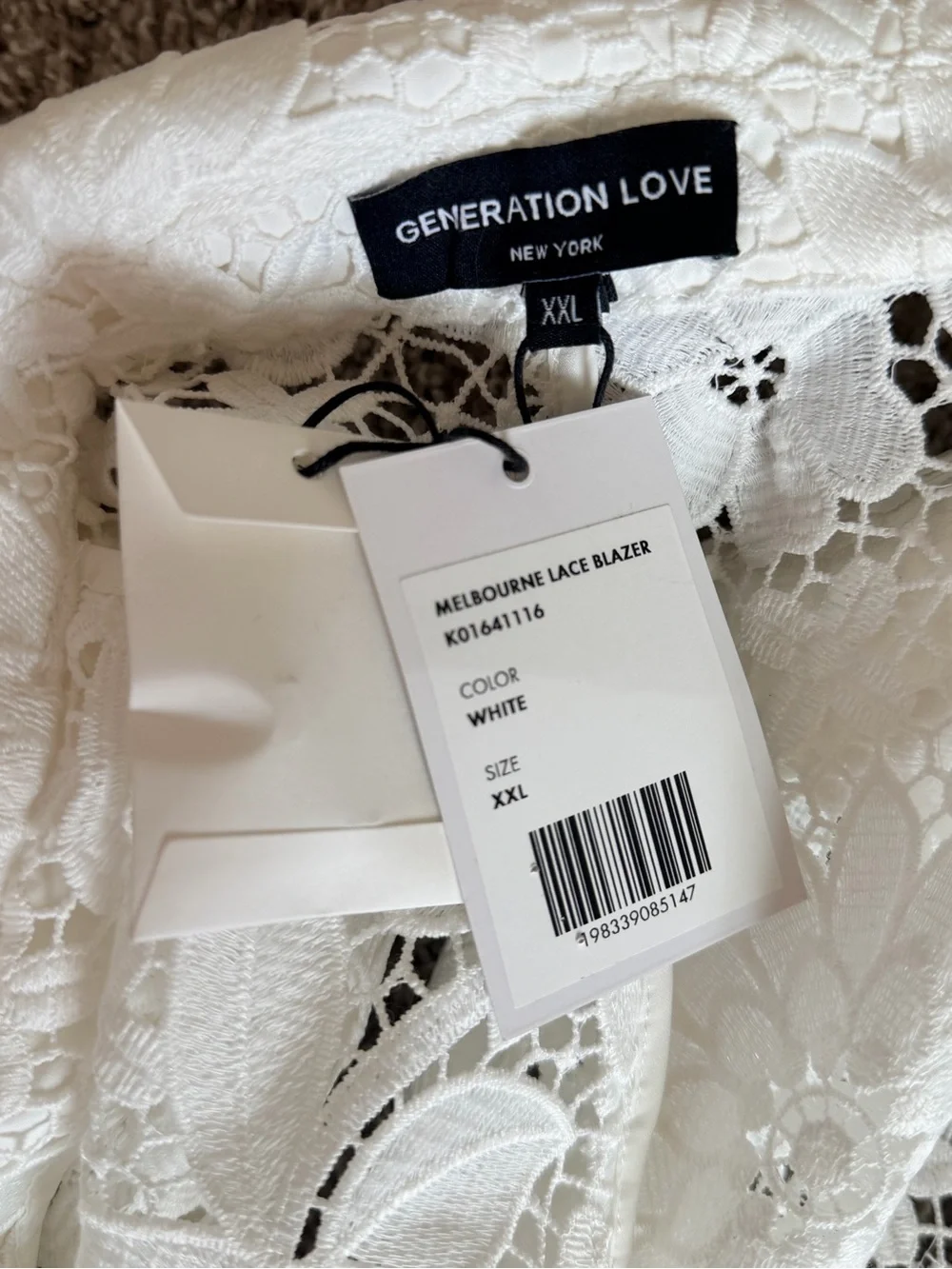 Generation Love Melbourne short sleeve lace blazer women's size xxl NWT - Picture 15 of 16
